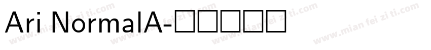 Ari NormalA字体转换